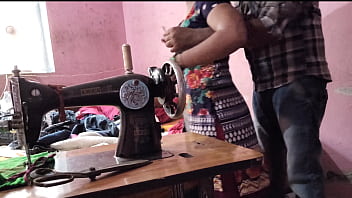 Indian aunty gets screwed by her uncle while doing household chores