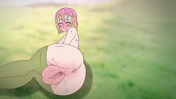 Mitsuri, the tempting anime character with a gigantic pussy, defeats a pornography satan in this Anime pornography cartoon