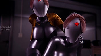 Atomic Heart: Anime porn twins engage in super-steamy Trio dimensional action