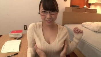 First-timer Japanese babe fights with testing while being dispersed by her phat cleavage