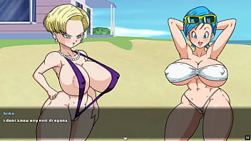 Mature sweetheart Android Scarcely barely legal competes against her dual in a red-hot anime porn game