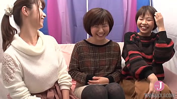 Haruna's first-ever girl/girl encounter with hottest friends: A thrilling practice with strenuous kissing, vulva on vulva action, and vulva eating