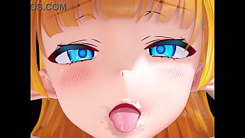 A super-sexy elf gal gets ultra-kinky in this anime porn video