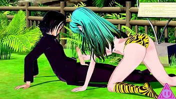 Urusei Yatsura Lam manga porn video: A red-hot tryst with a huge-boobed nubile